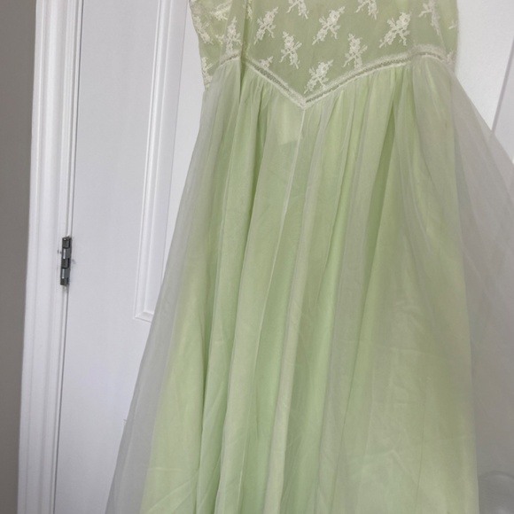 Beautiful vintage night gown set large maxi sleepwear intimate - Picture 7 of 14